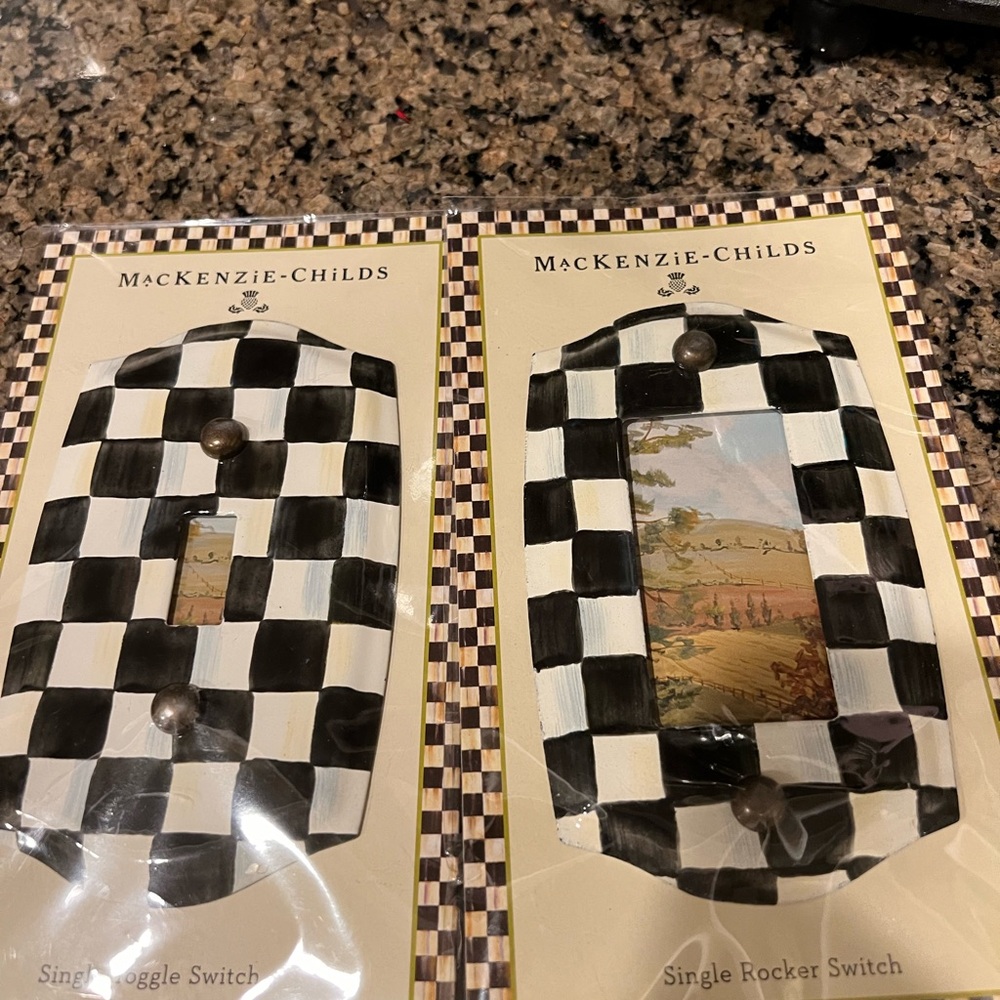 Mackenzie Childs Light Switch Plate & Rocker Switch Plate Covers